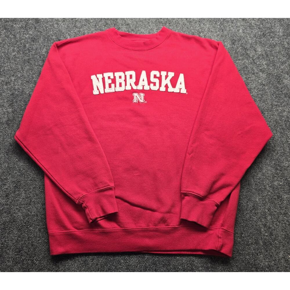 Nebraska Cornhuskers Old Varsity Brand OVB Red NCAA Sweatshirt LARGE